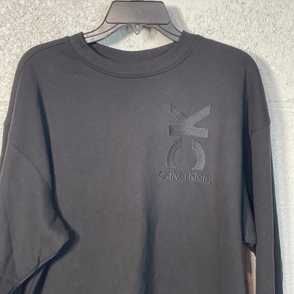 Calvin Klein Women's Logo Crewneck Sweatshirt - black XS - Picture 5 of 7